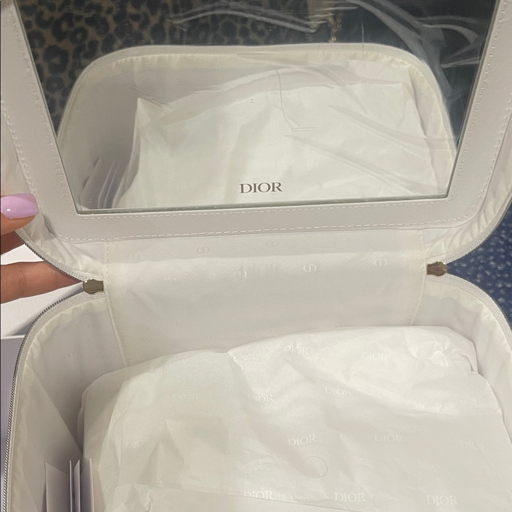 Dior White and Gold Pouch platinum set 4 item bundle - Picture 5 of 7